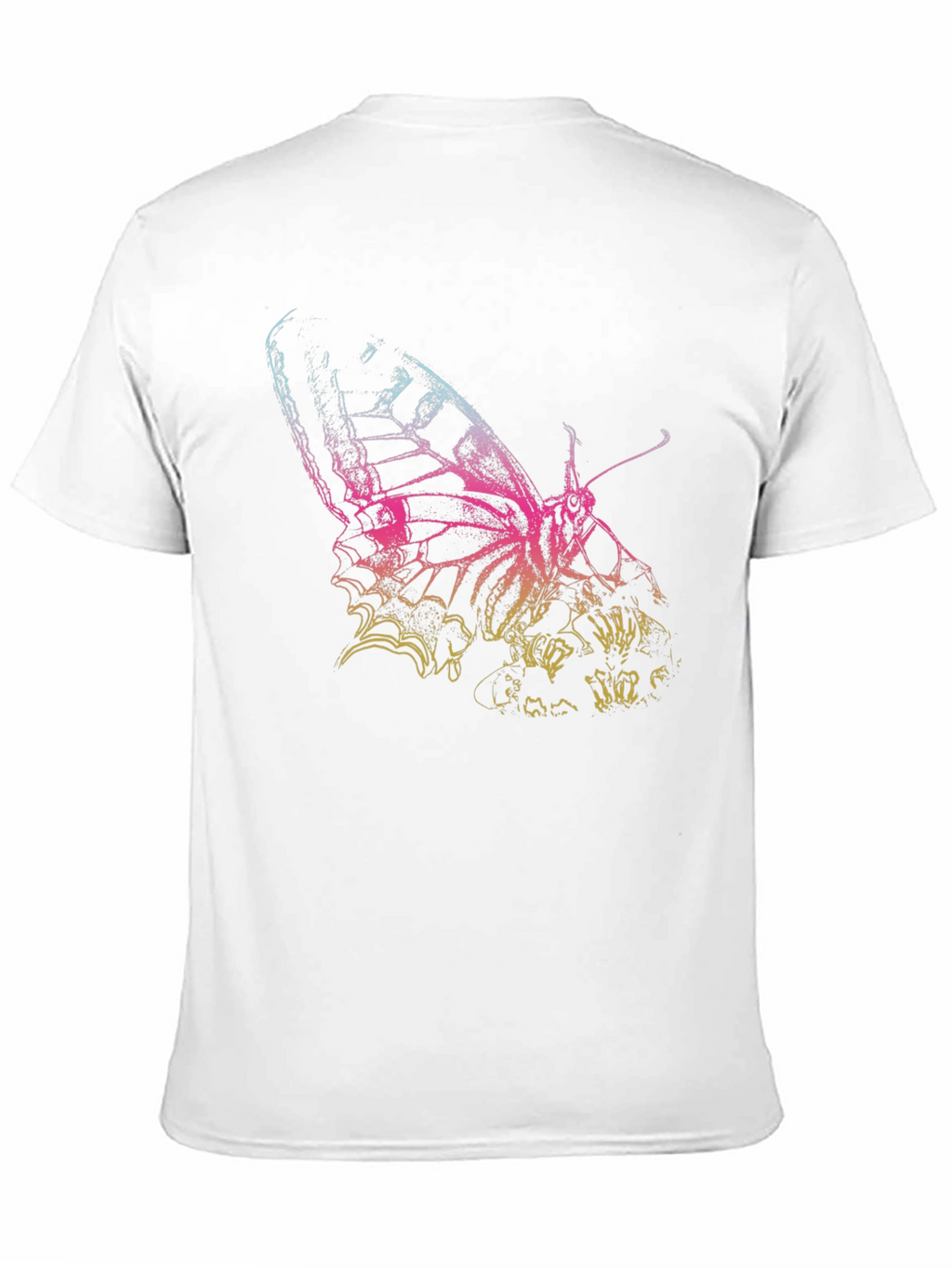 Butterfly Graphic Print Mens T-Shirt