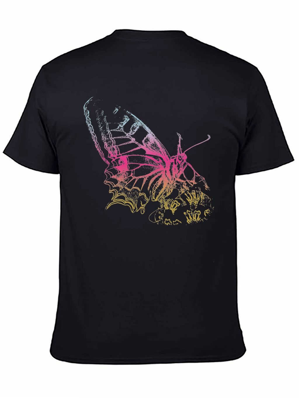Butterfly Graphic Print Mens T-Shirt