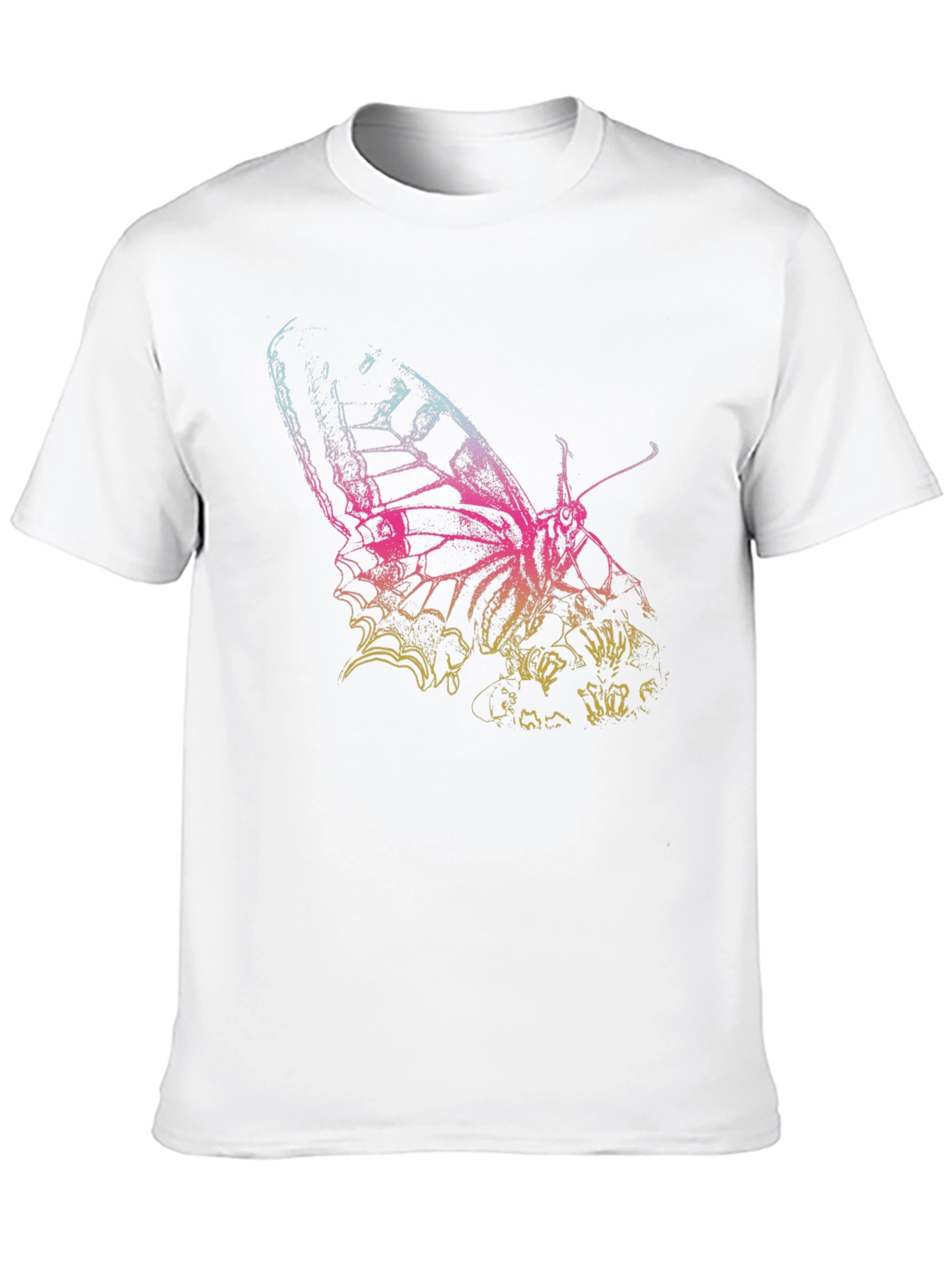 Butterfly Graphic Print Mens T-Shirt