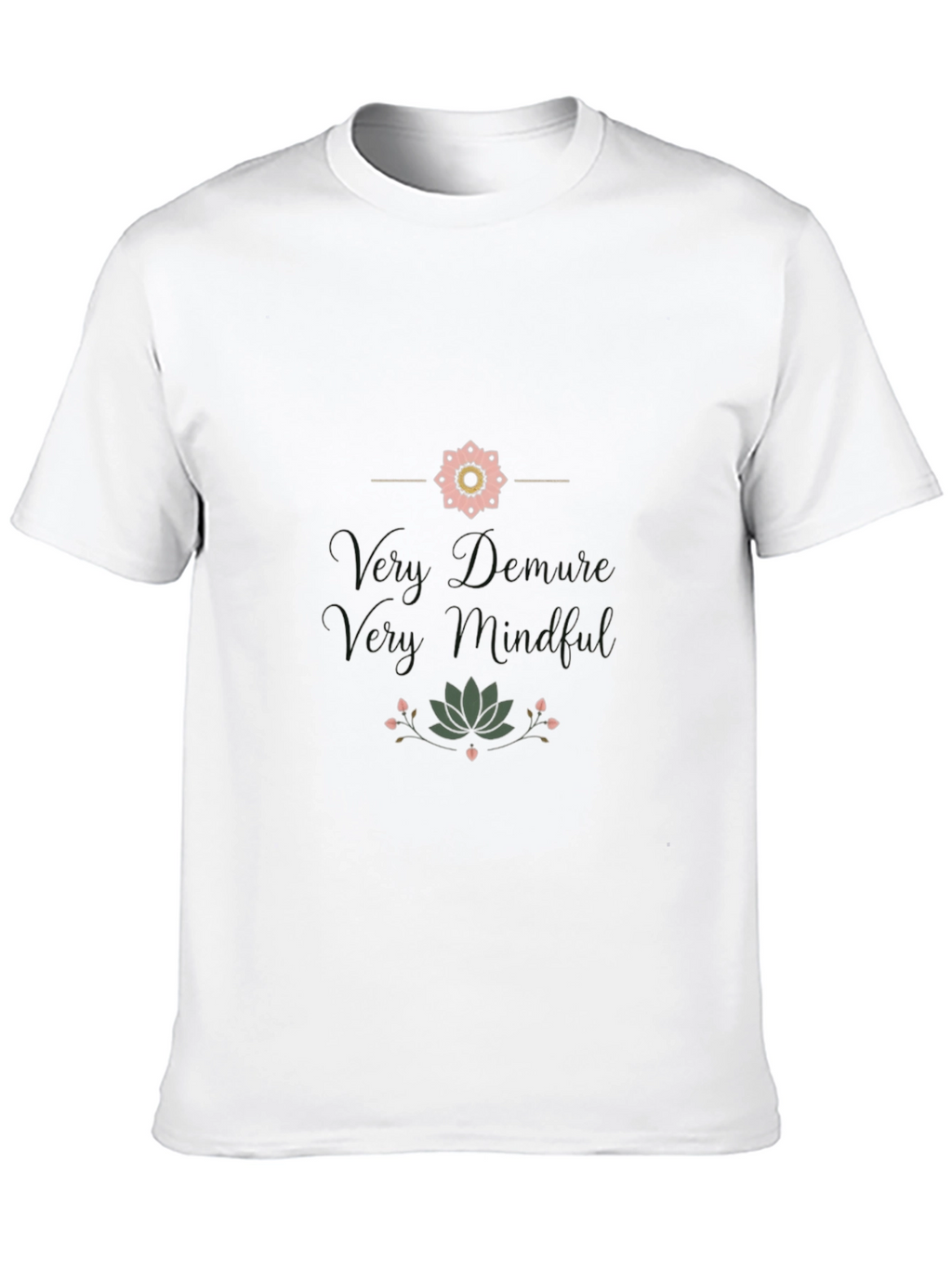 Mindful Graphic Print Black T-Shirt