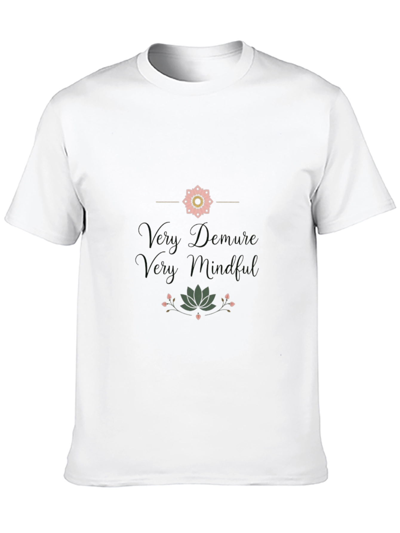 Mindful Graphic Print Black T-Shirt