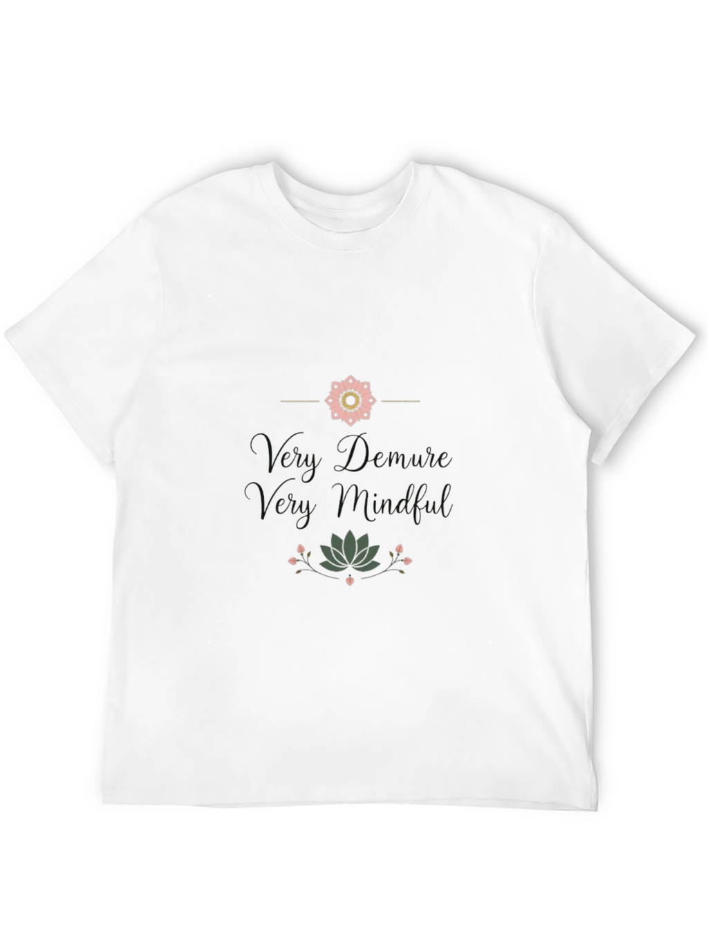 Mindful Graphic Print Black T-Shirt