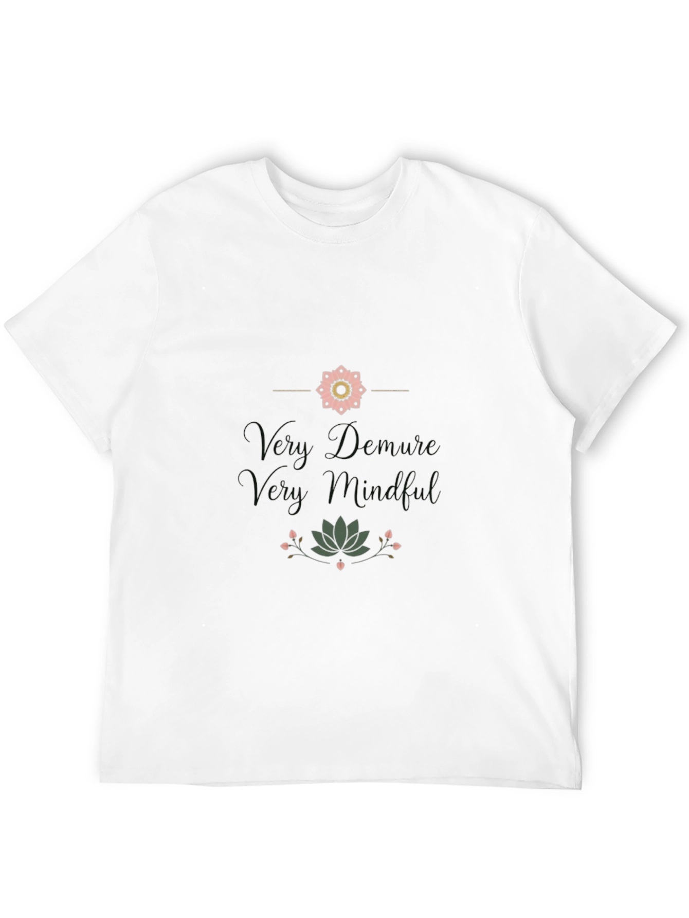 Mindful Graphic Print Black T-Shirt
