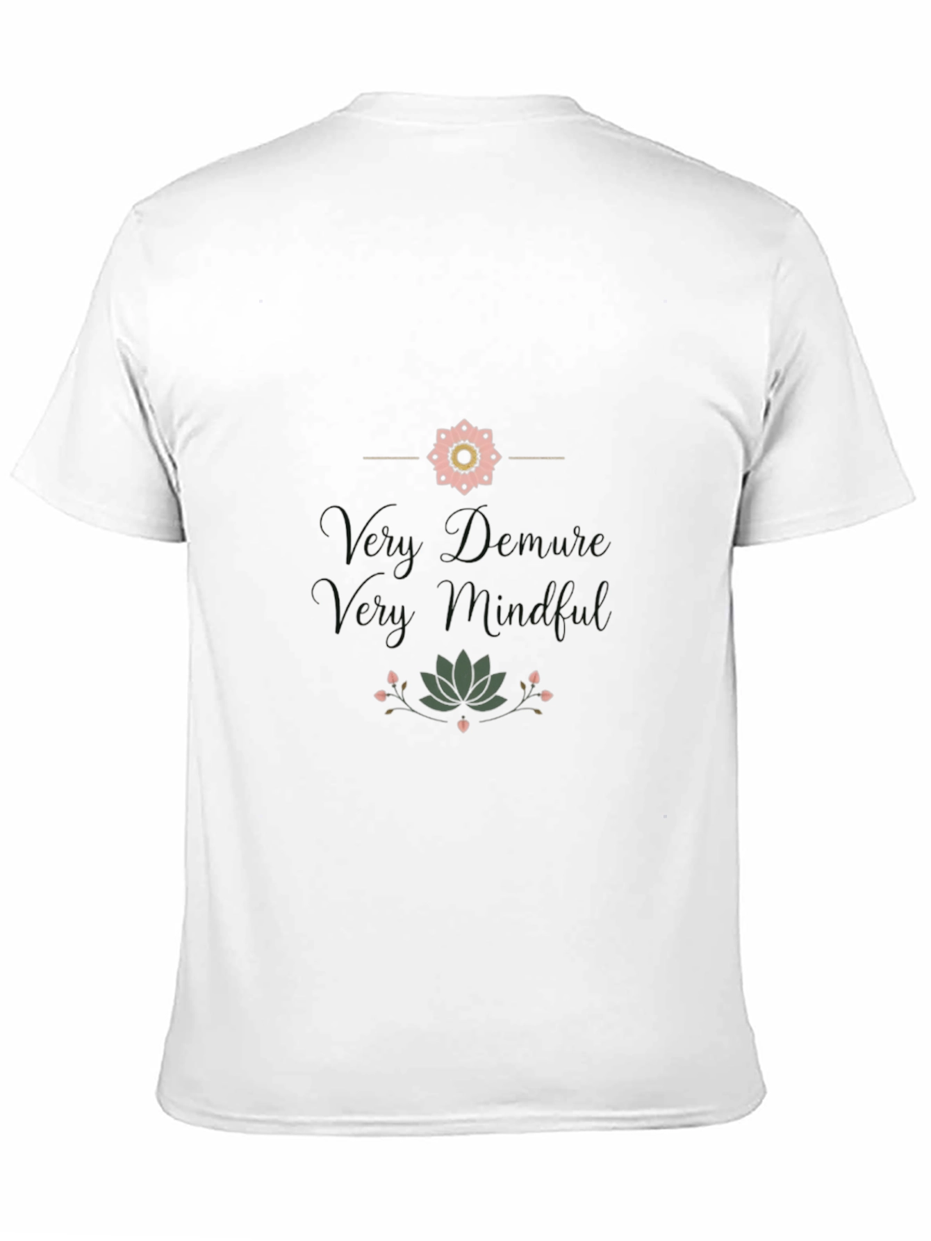 Mindful Graphic Print Black T-Shirt