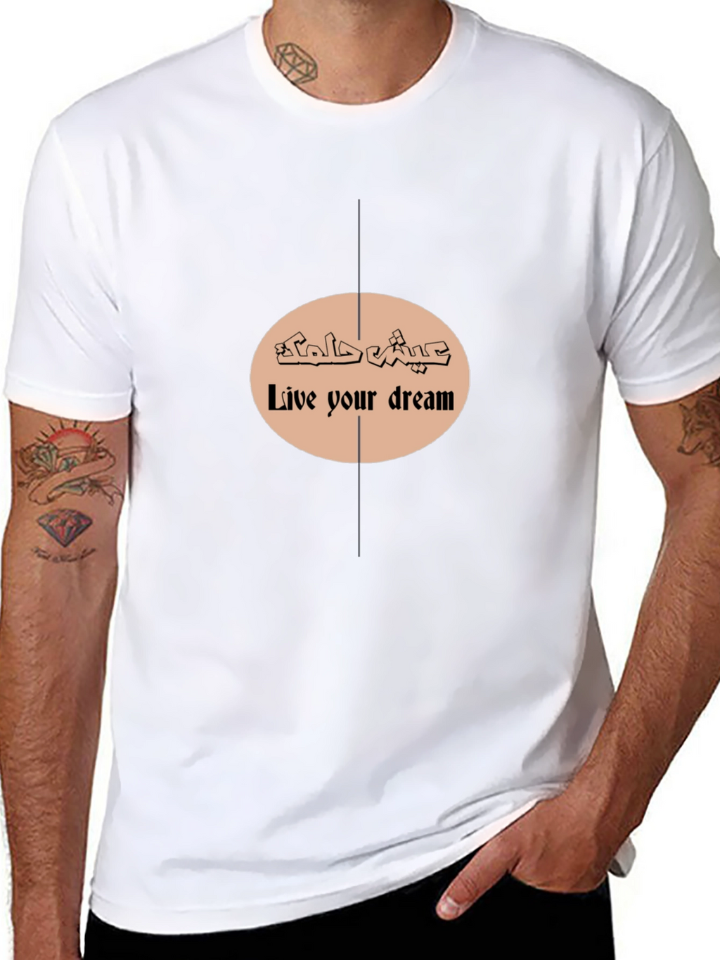 Live Your Dream Graphic T-Shirt - Black