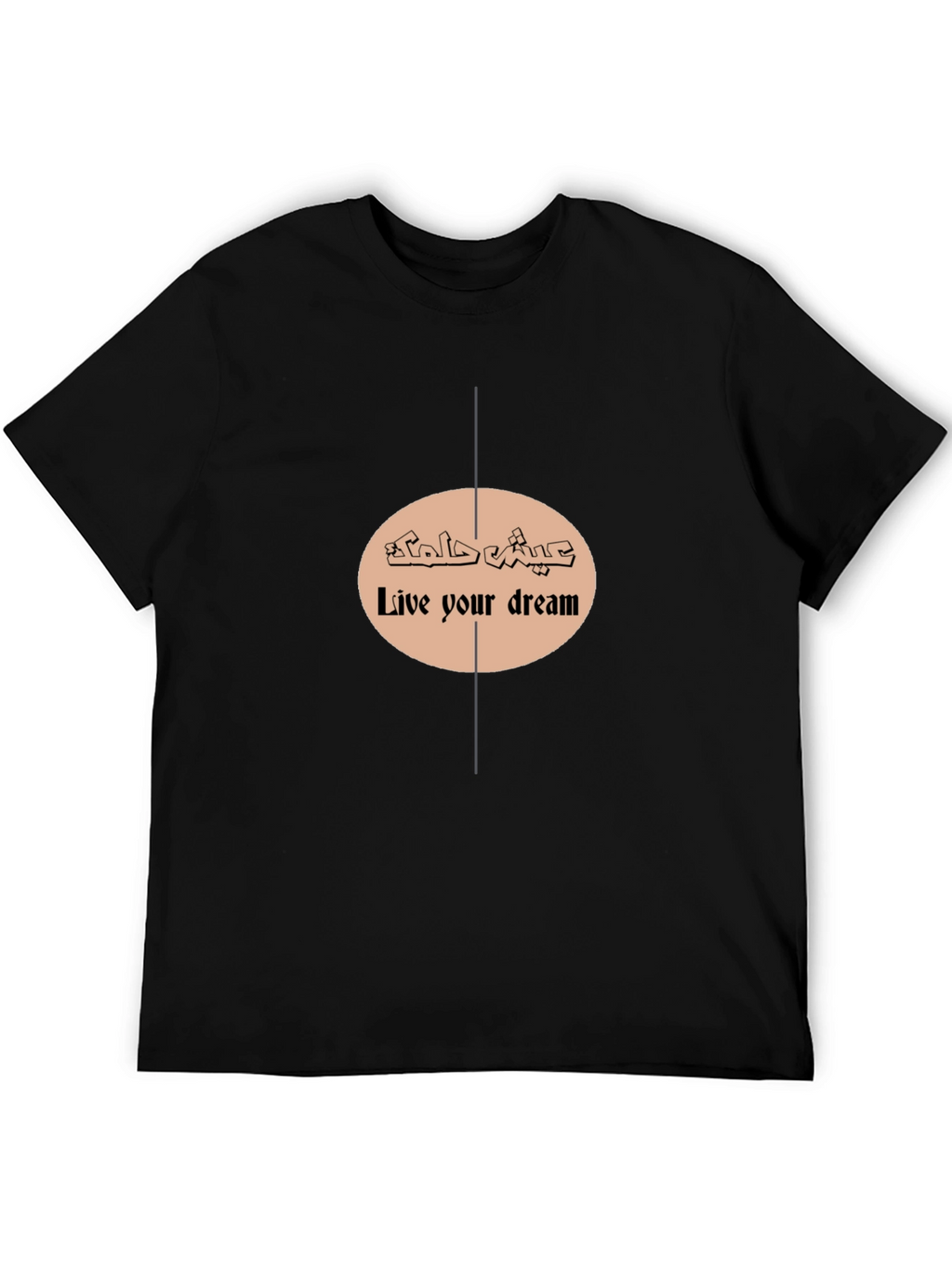 Live Your Dream Graphic T-Shirt - Black