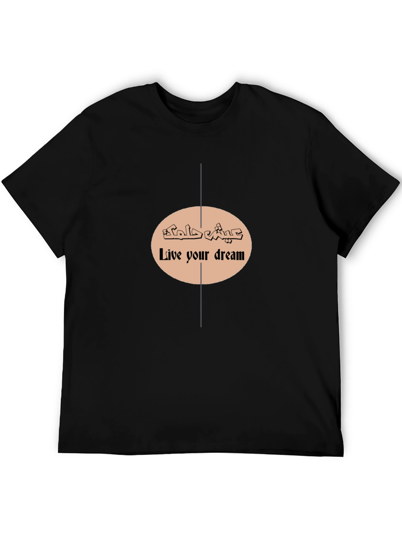 Live Your Dream Graphic T-Shirt - Black