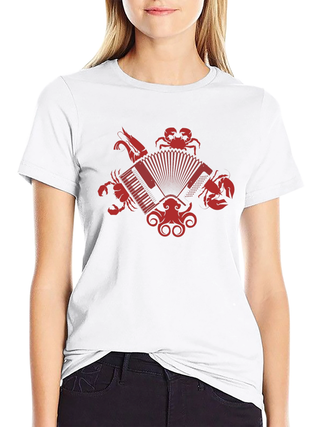 Seafood Accordion Graphic Tee