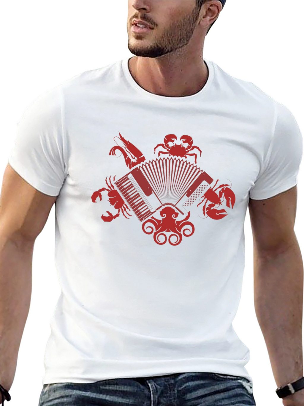 Seafood Accordion Graphic Tee
