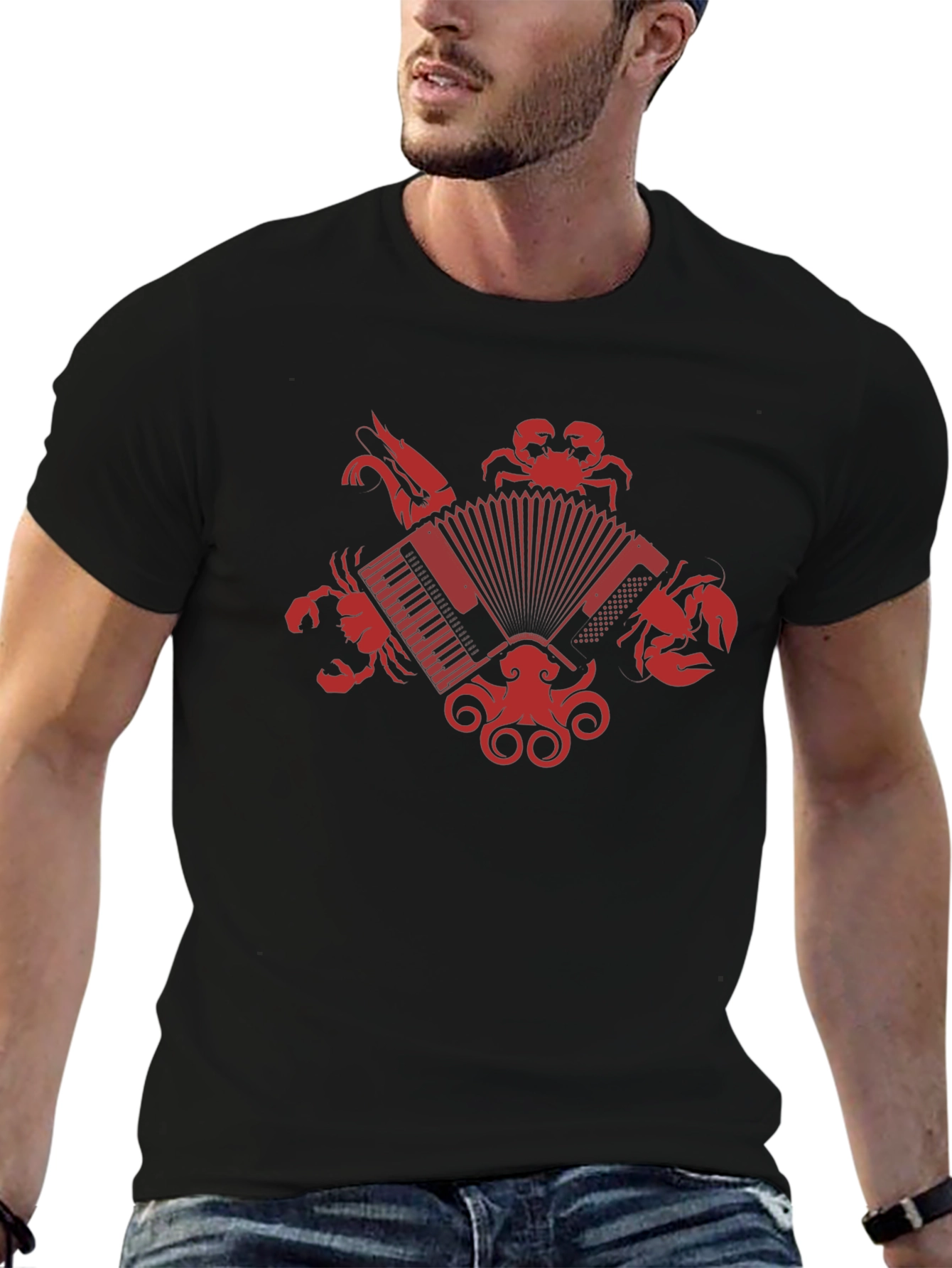 Seafood Accordion Graphic Tee