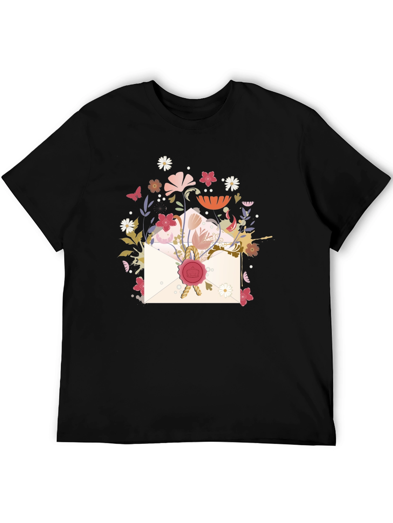 Floral Envelope Graphic Tee