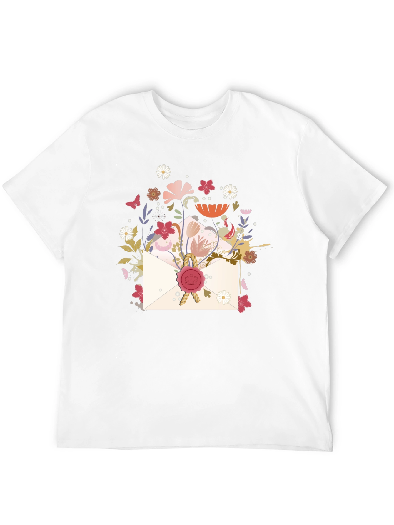Floral Envelope Graphic Tee