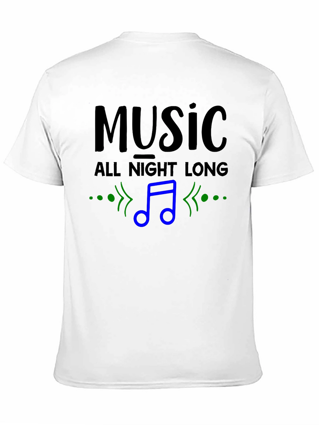 Music All Night Long Graphic Print T-Shirt