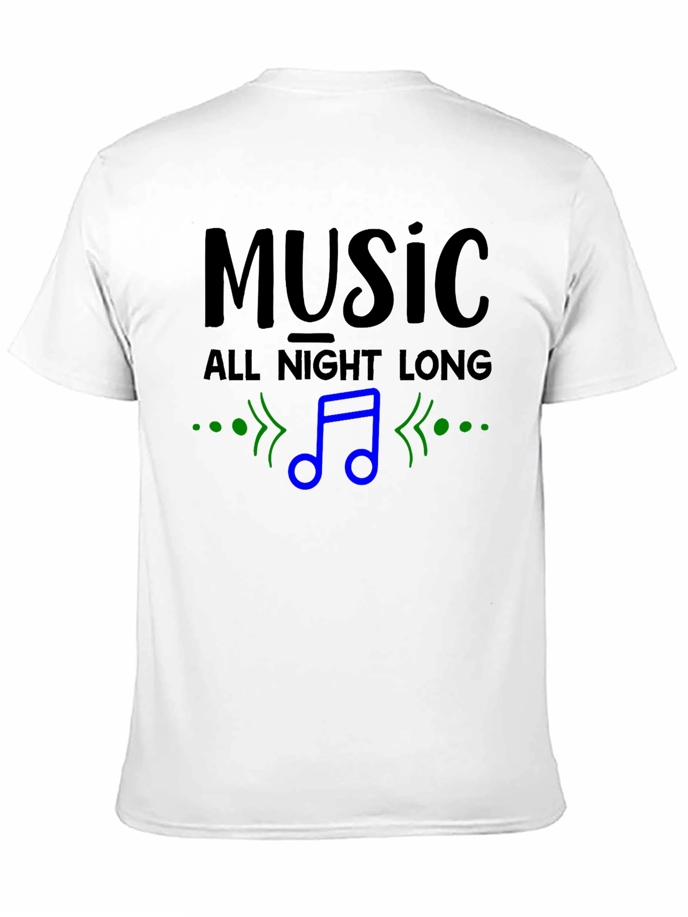 Music All Night Long Graphic Print T-Shirt