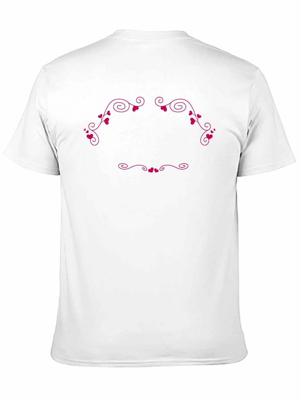 Heart Scroll Graphic Black T-Shirt