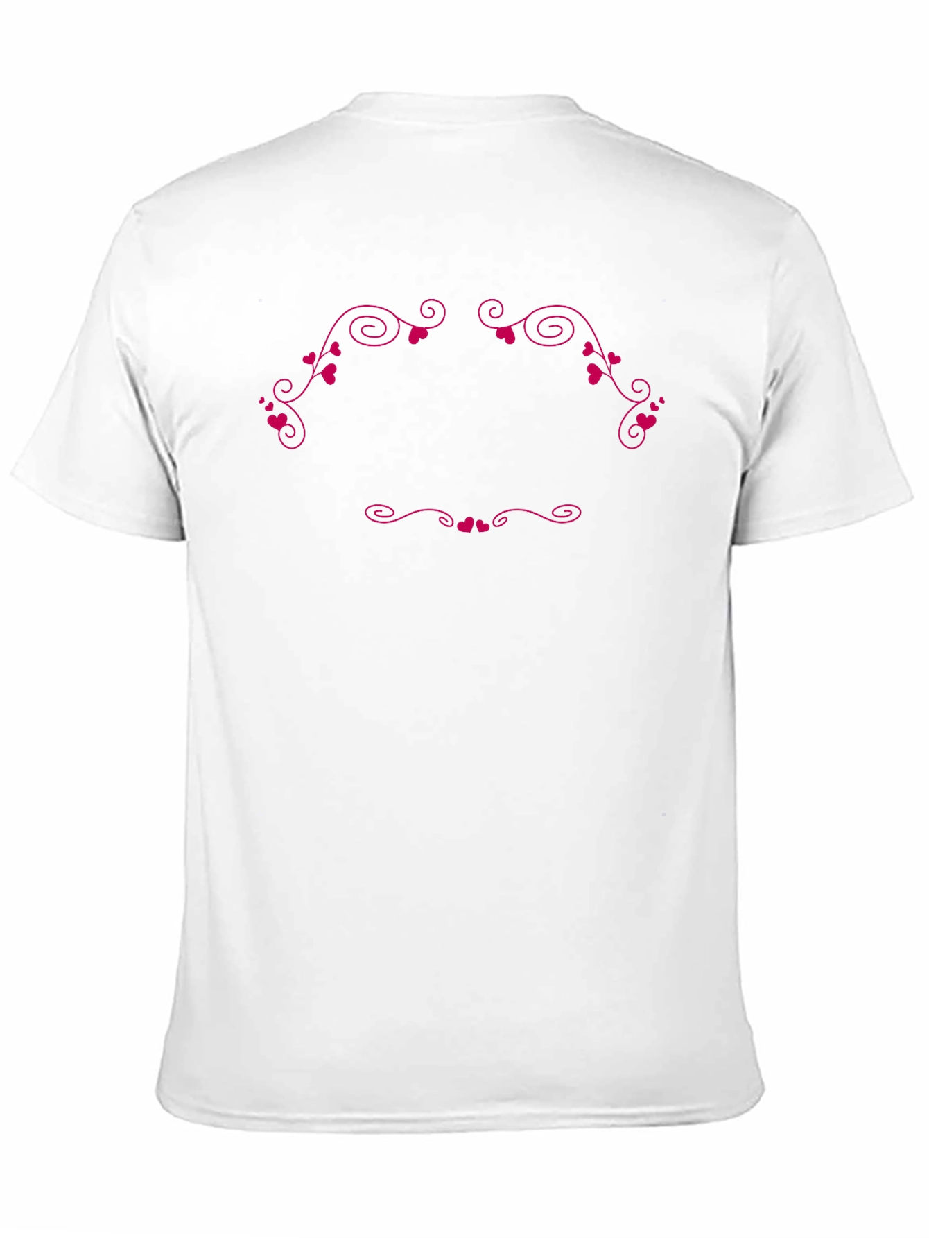Heart Scroll Graphic Black T-Shirt