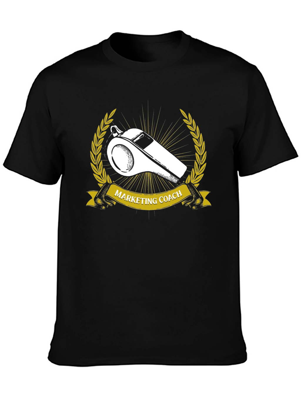 Marketing Coach Whistle Graphic T-Shirt