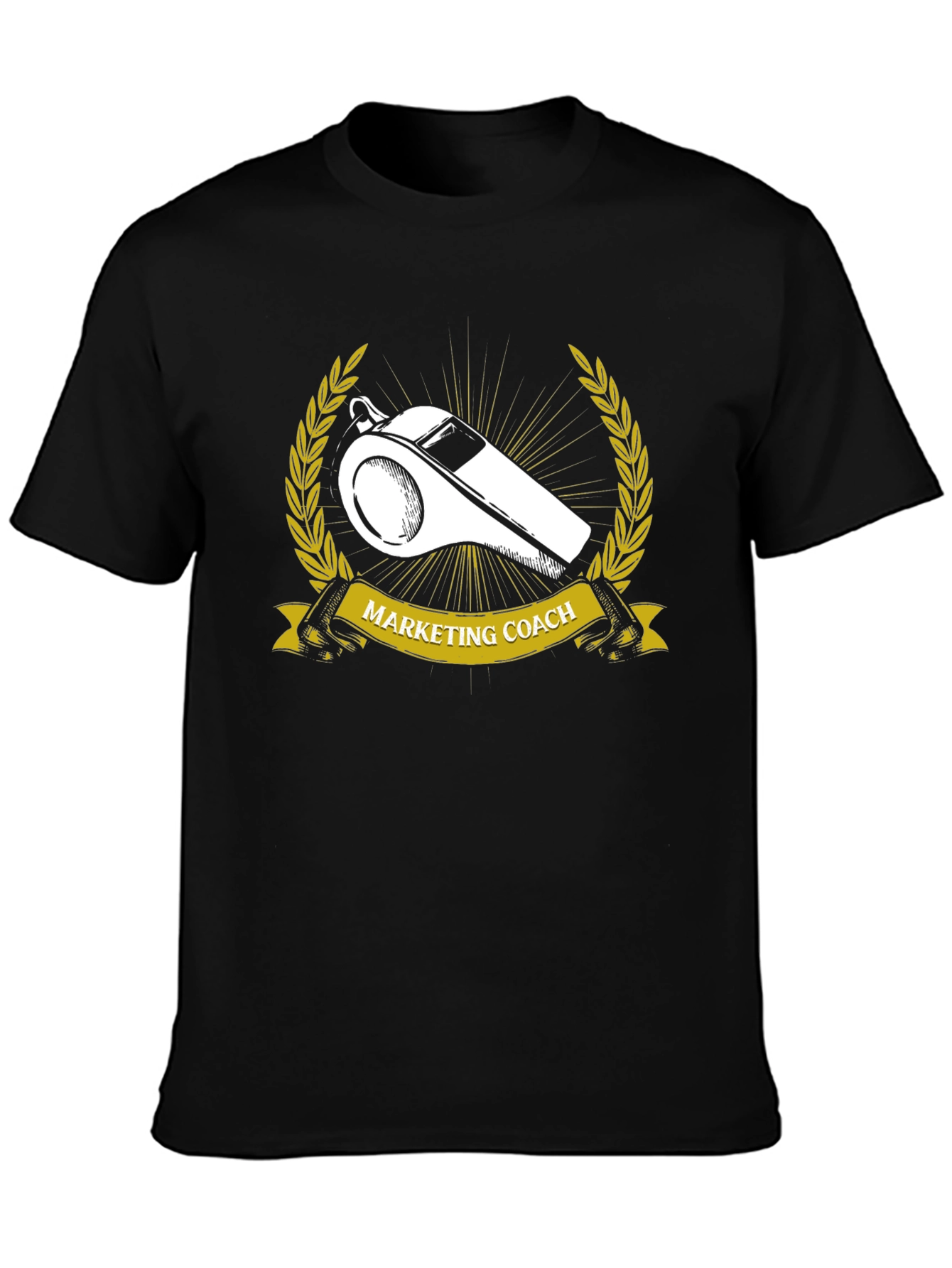 Marketing Coach Whistle Graphic T-Shirt