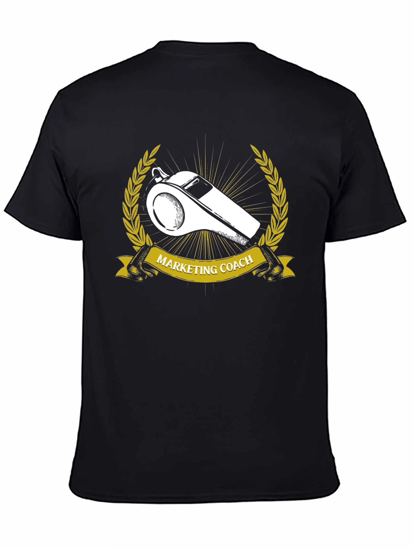 Marketing Coach Whistle Graphic T-Shirt