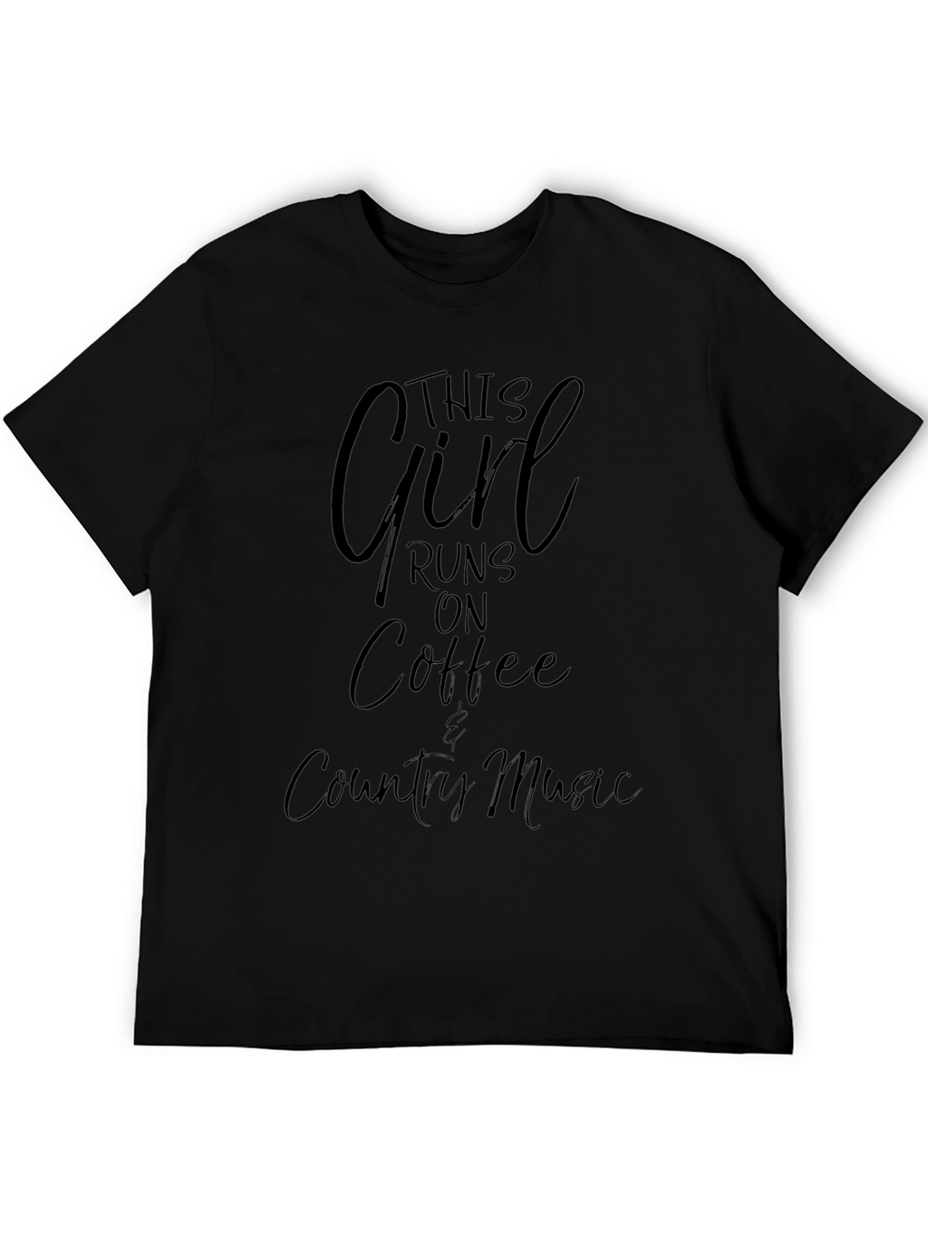This Girl Runs on Coffee & Country Music T-Shirt