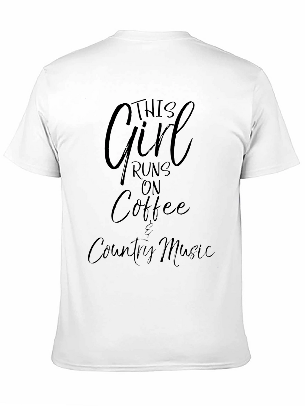 This Girl Runs on Coffee & Country Music T-Shirt
