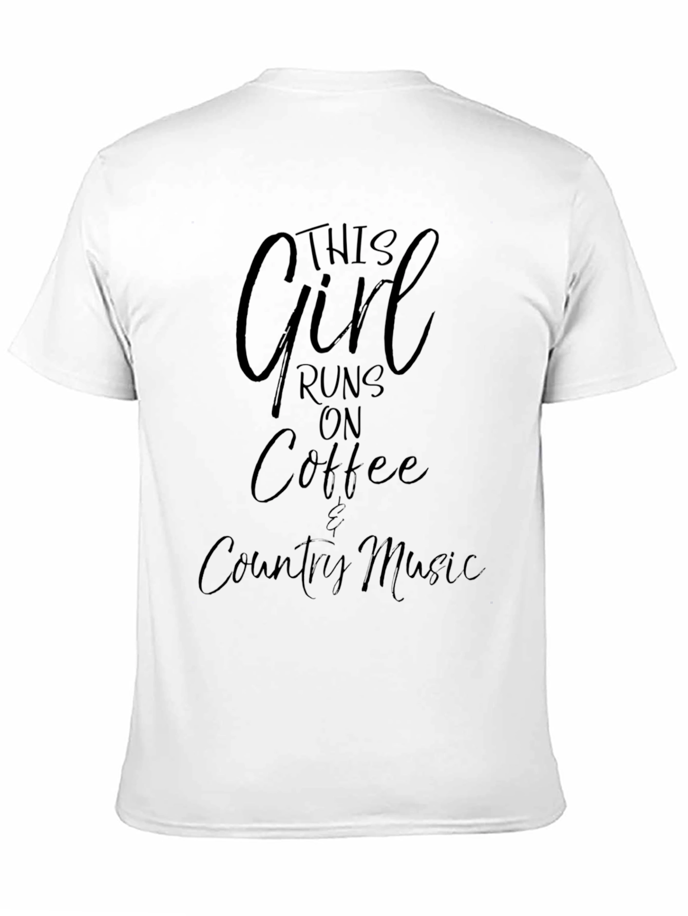 This Girl Runs on Coffee & Country Music T-Shirt