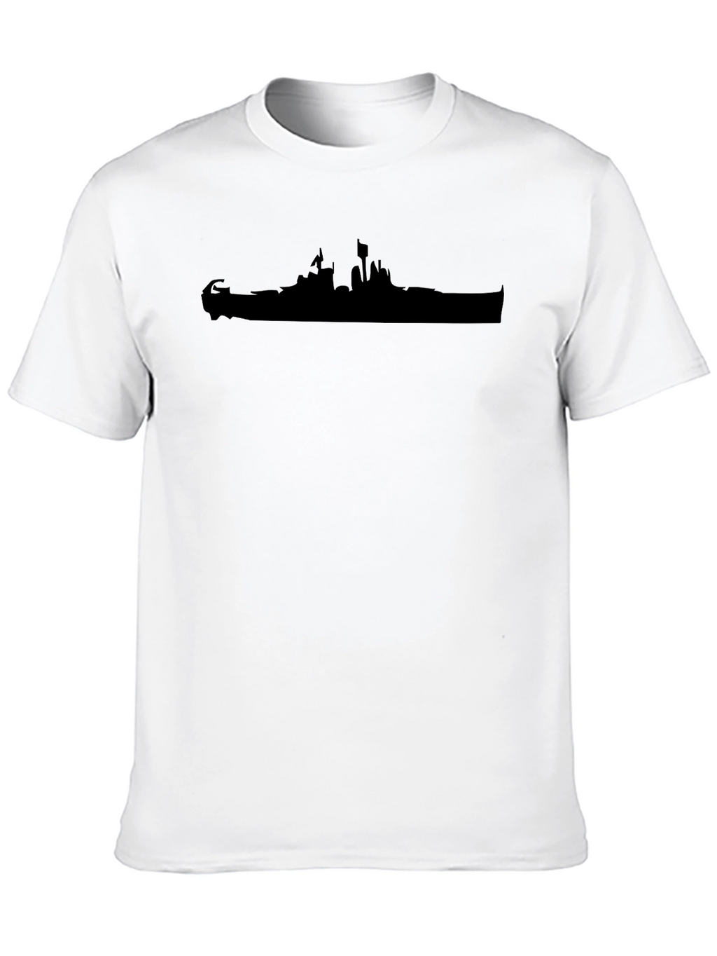 Silhouette T-Shirt - Black Casual Tee