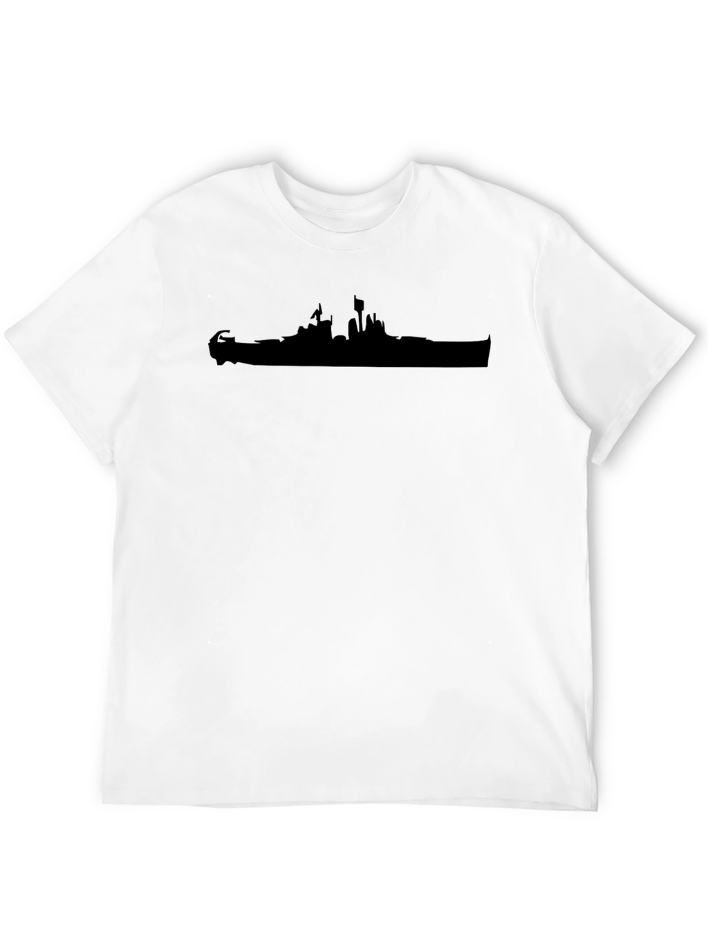 Silhouette T-Shirt - Black Casual Tee