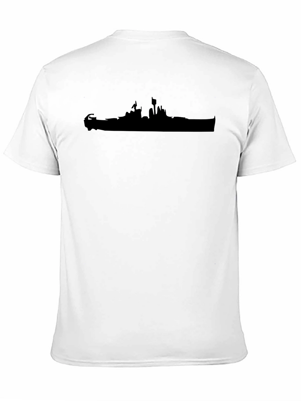 Silhouette T-Shirt - Black Casual Tee