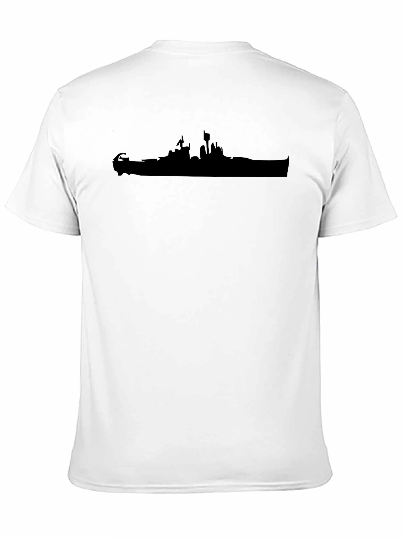 Silhouette T-Shirt - Black Casual Tee