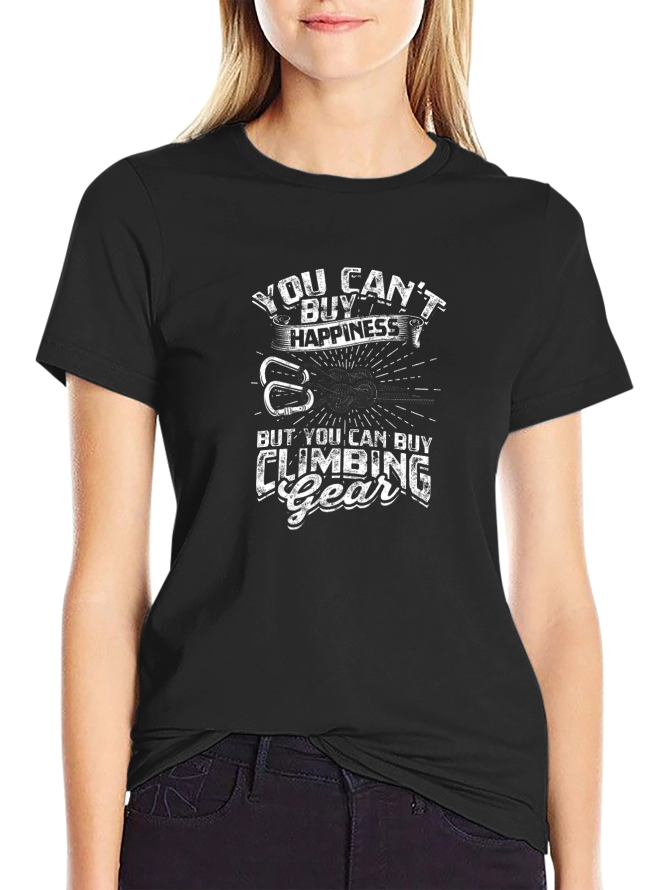 Climbing Gear Happiness Graphic T-Shirt