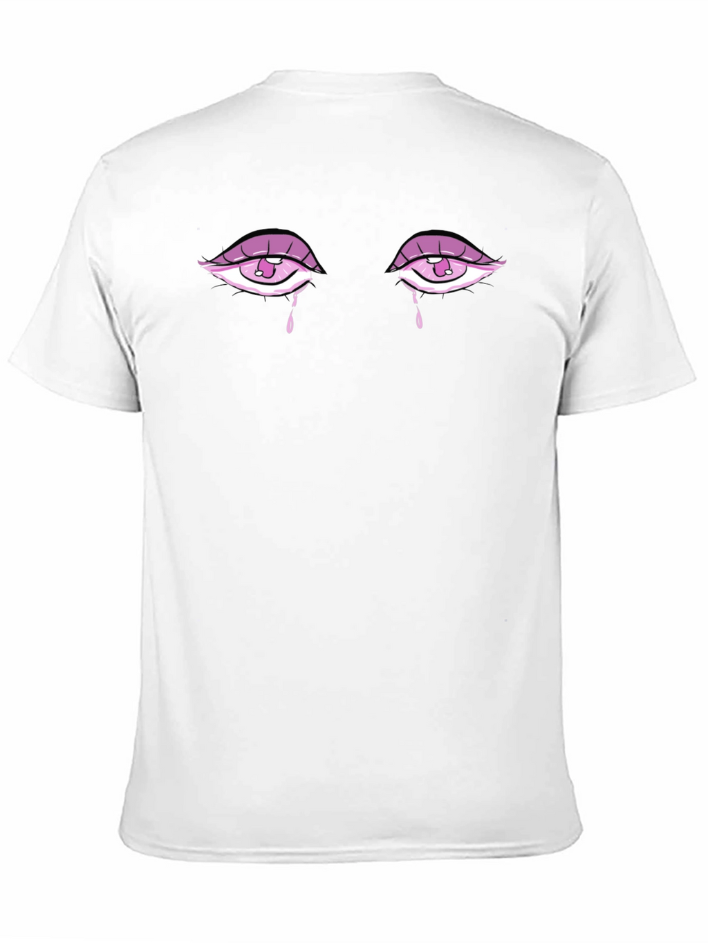 Teary Eyes Graphic Tee - Stylish Unisex Black T-Shirt