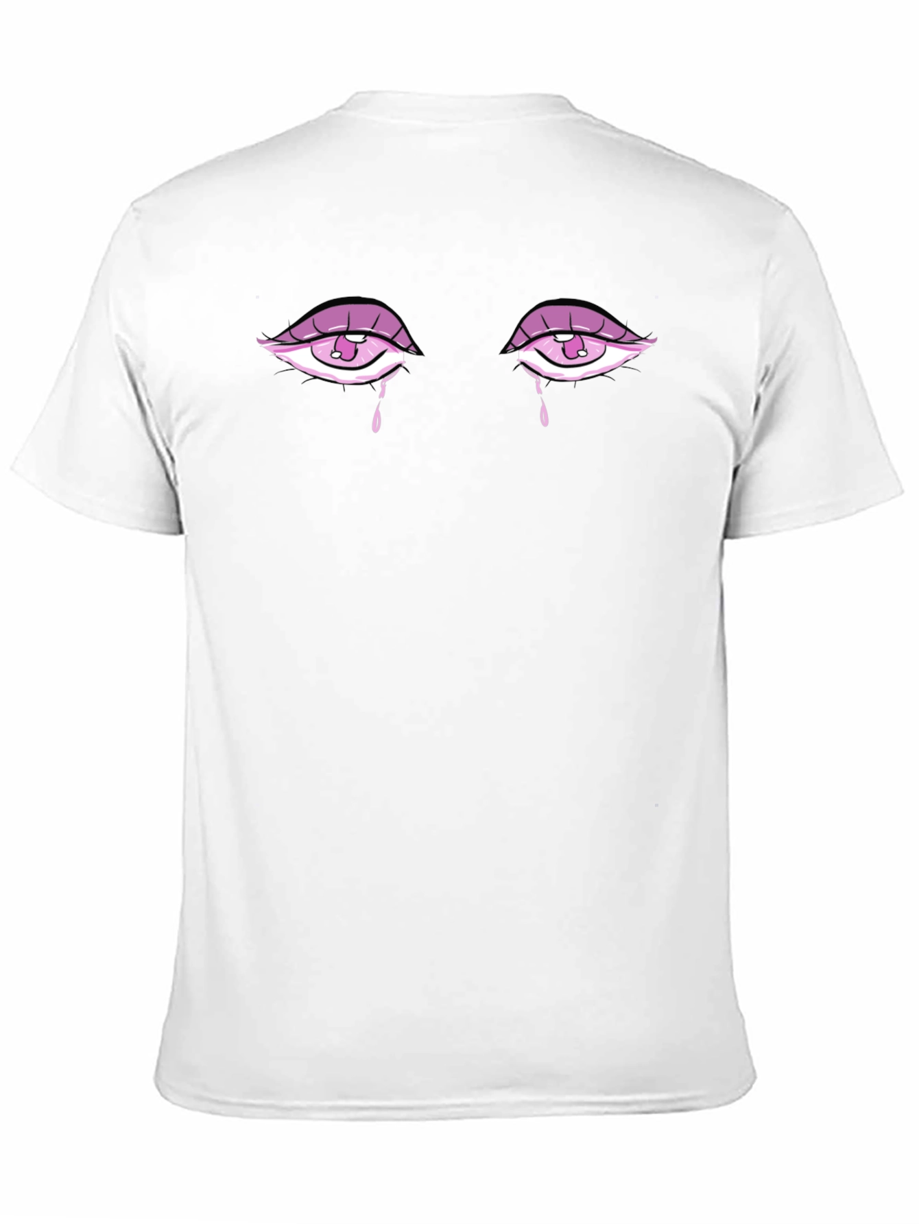 Teary Eyes Graphic Tee - Stylish Unisex Black T-Shirt