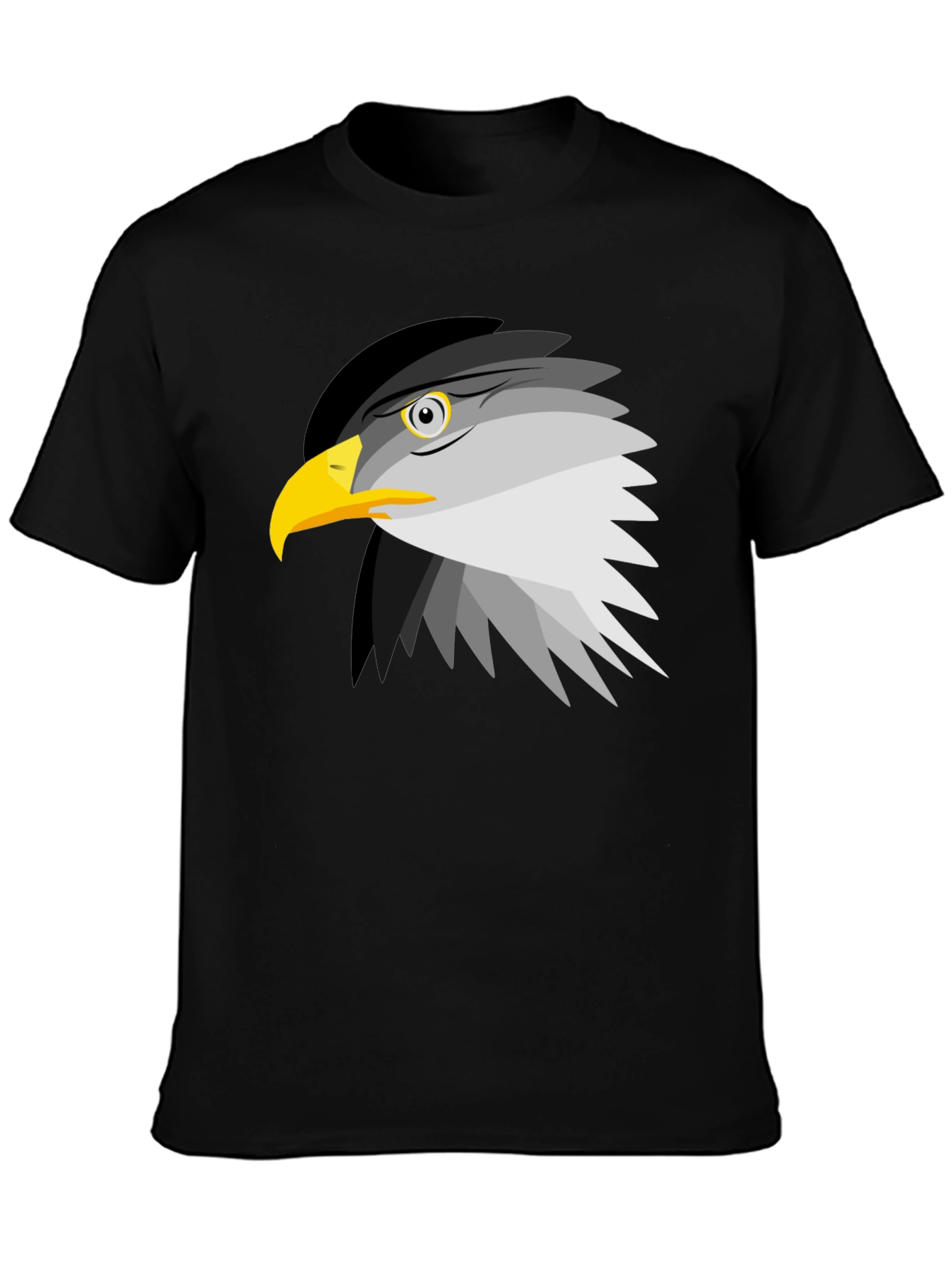 Eagle Graphic Tee - Black Cotton Blend