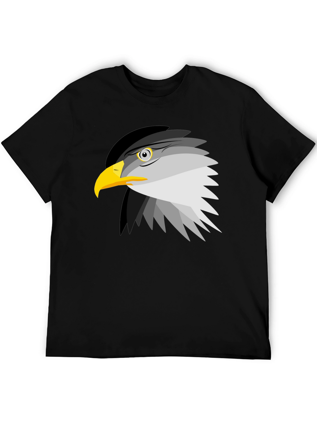 Eagle Graphic Tee - Black Cotton Blend