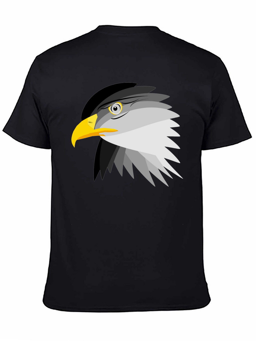 Eagle Graphic Tee - Black Cotton Blend