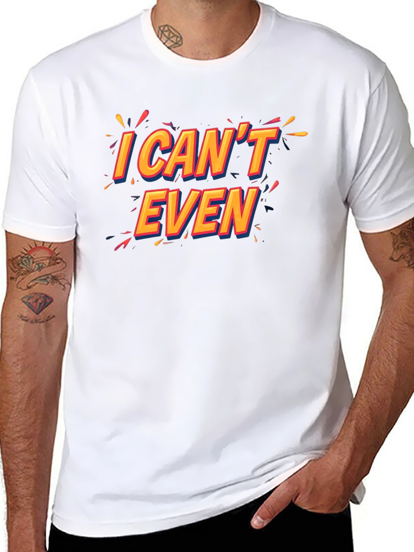 I Cant Even Black T-Shirt Funny Graphic Tee