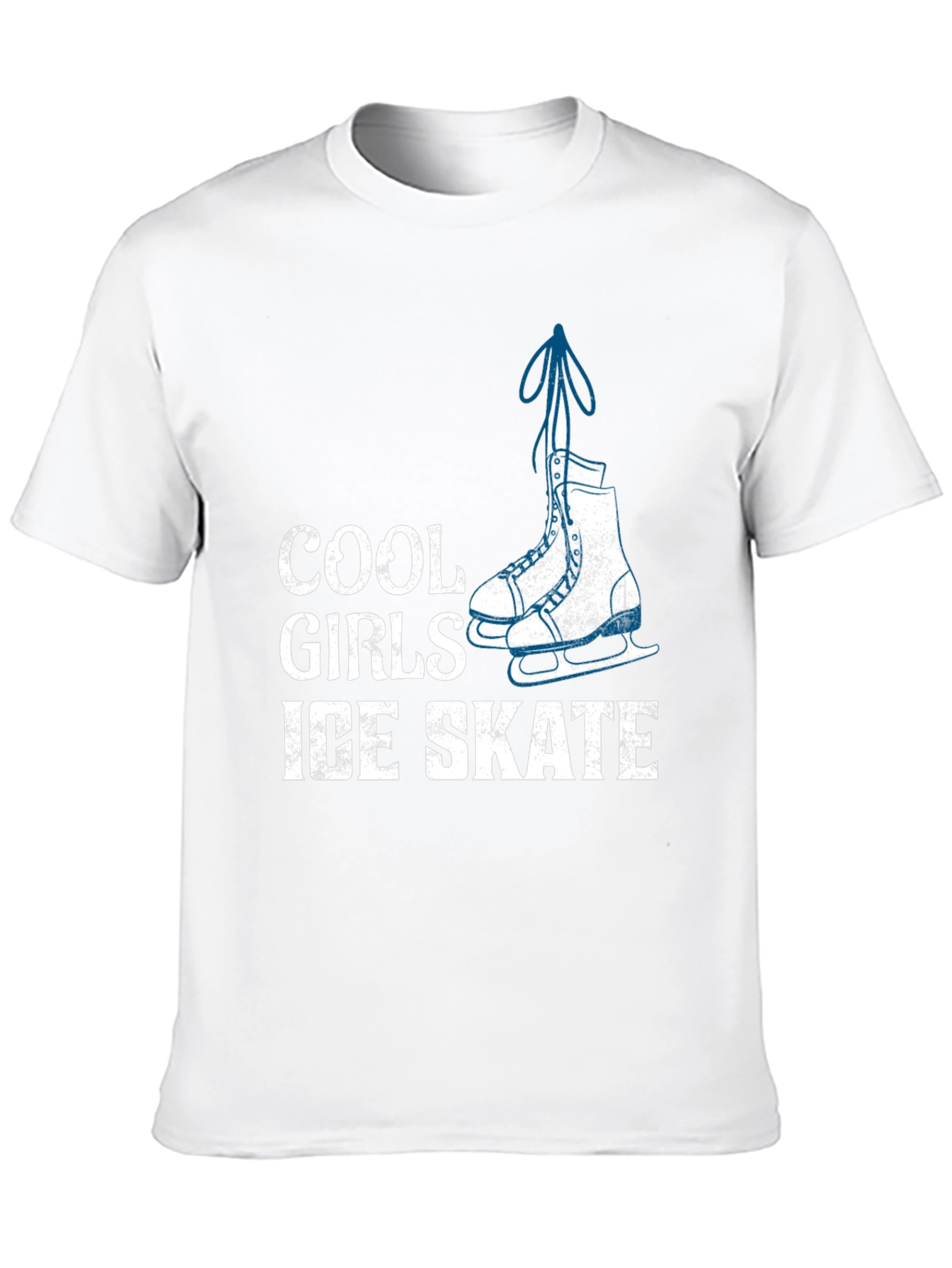 Cool Girls Ice Skate Graphic Tee - Black