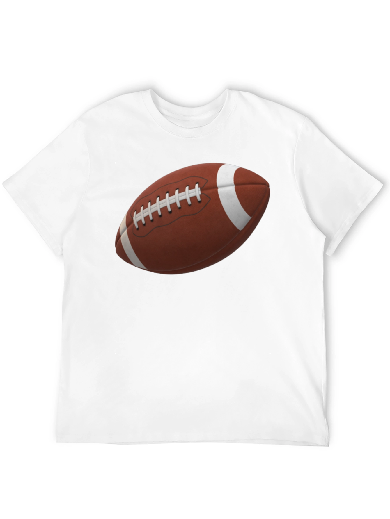 Football Graphic Tee - Black Cotton Shirt
