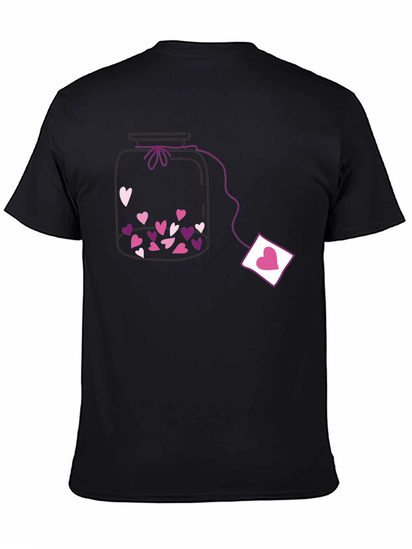 Heart Jar Black T-Shirt