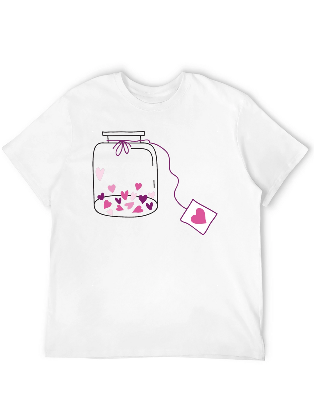 Heart Jar Black T-Shirt