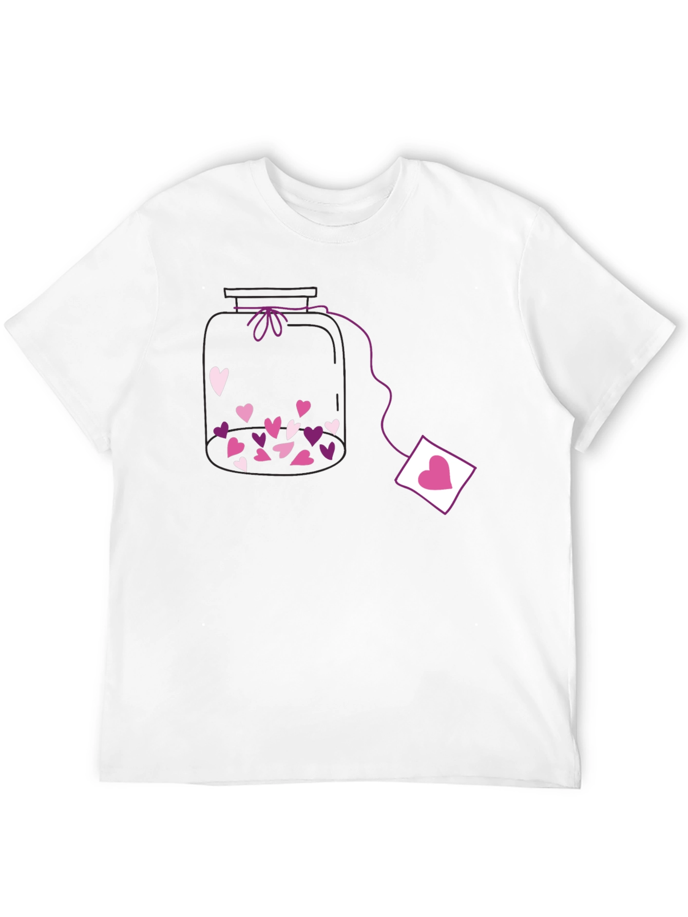 Heart Jar Black T-Shirt