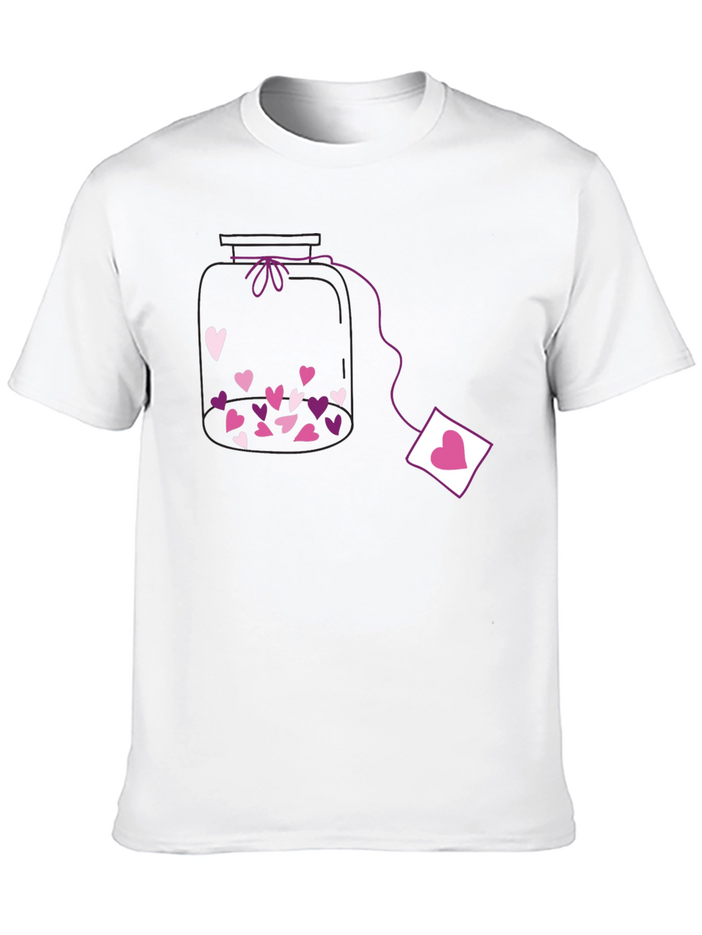 Heart Jar Black T-Shirt