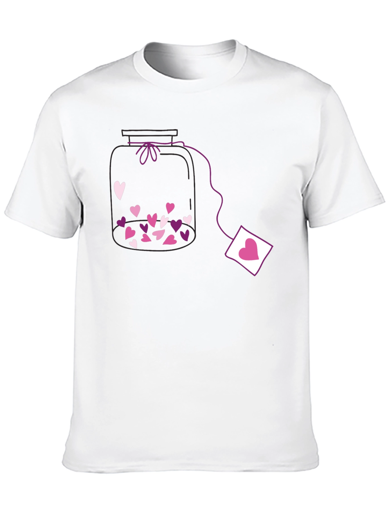 Heart Jar Black T-Shirt