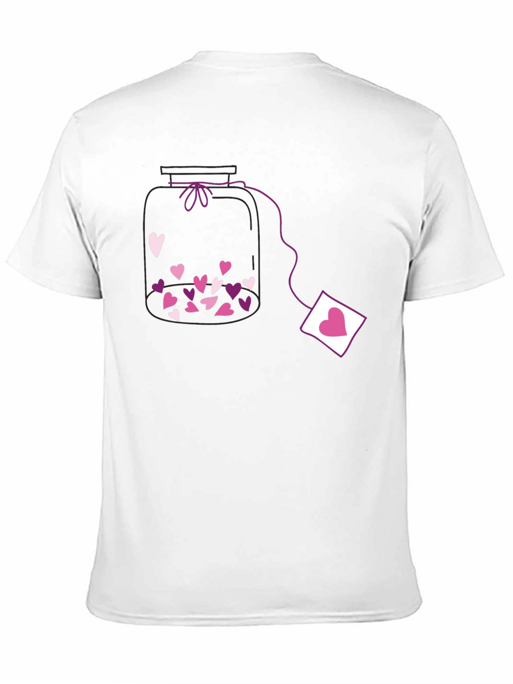 Heart Jar Black T-Shirt