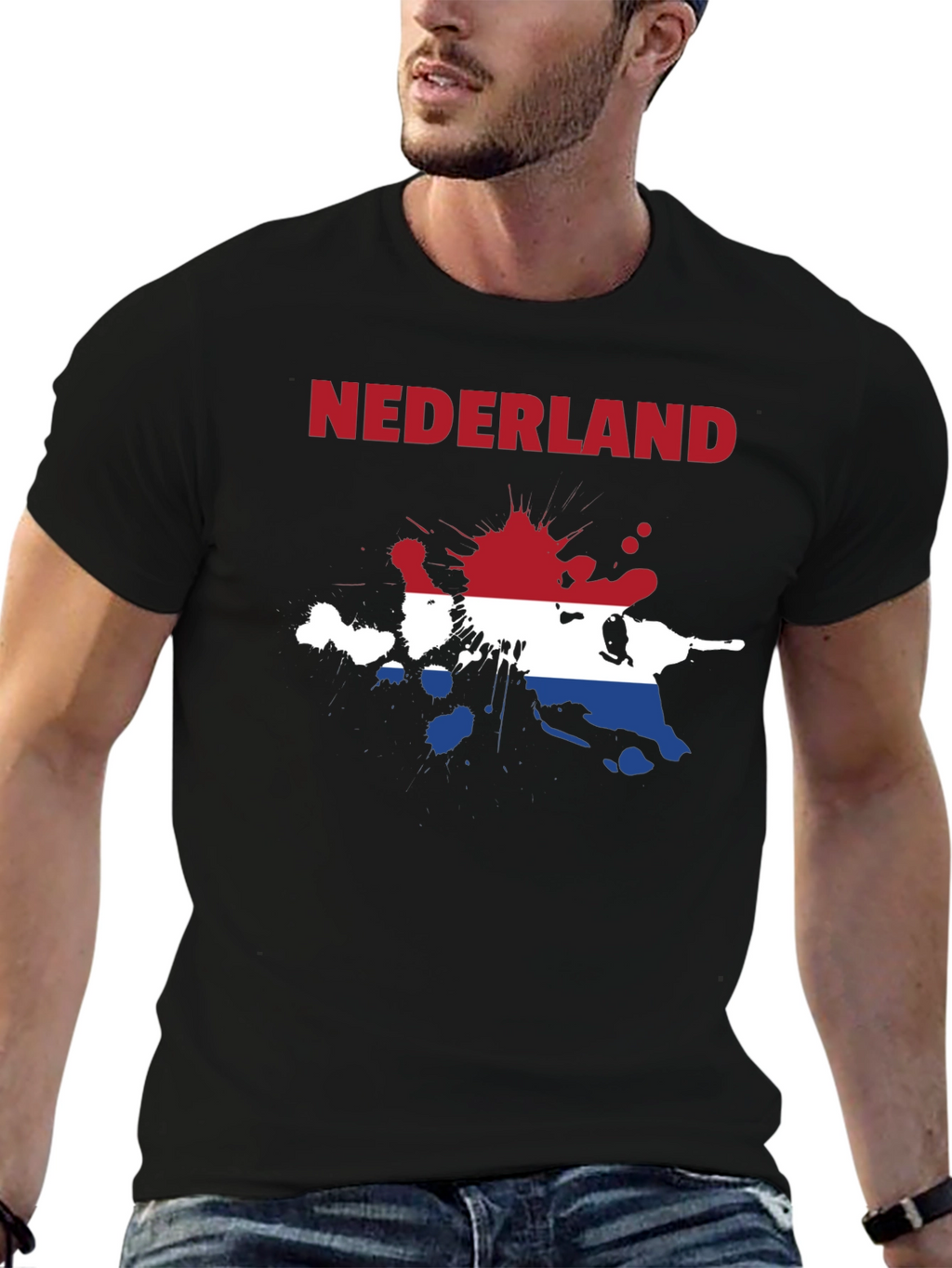 Netherlands Flag Splatter T-Shirt - Nederland Tee
