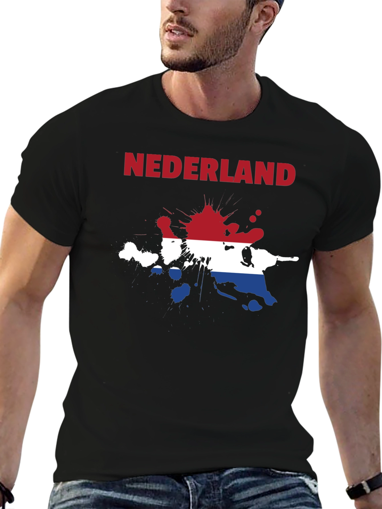 Netherlands Flag Splatter T-Shirt - Nederland Tee