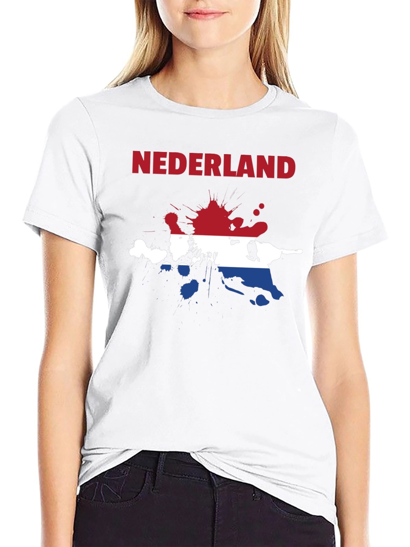 Netherlands Flag Splatter T-Shirt - Nederland Tee