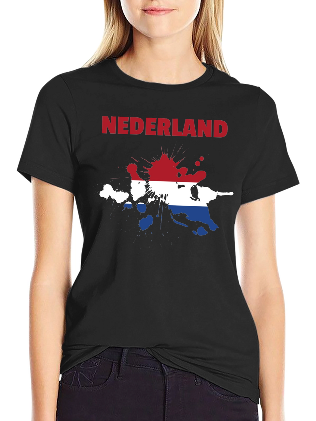 Netherlands Flag Splatter T-Shirt - Nederland Tee