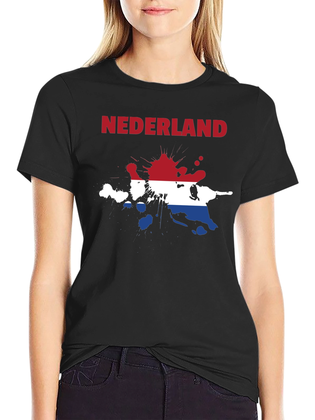 Netherlands Flag Splatter T-Shirt - Nederland Tee